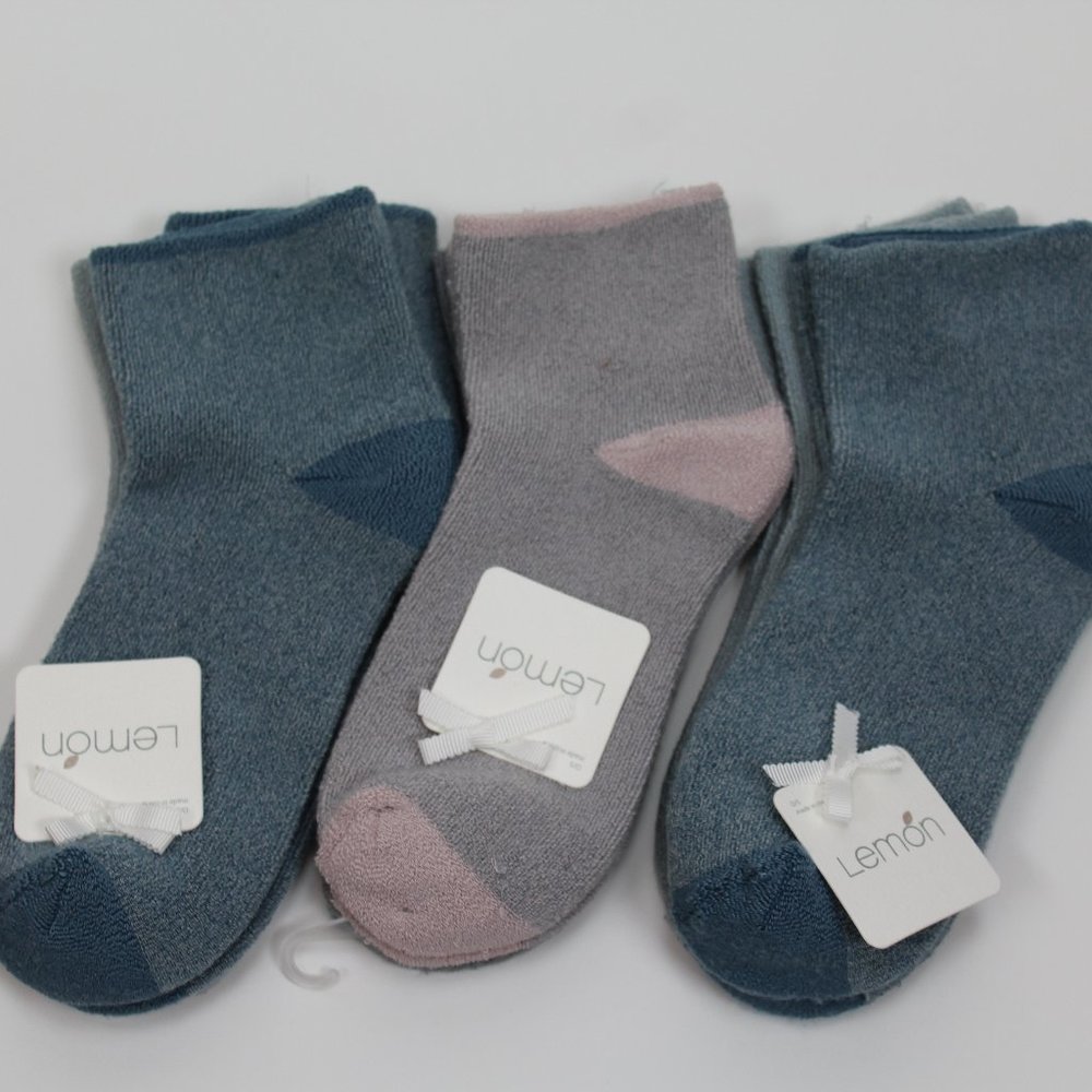 Anthropologie Lemon Socks 6-Pack Ultra Plush Ankl